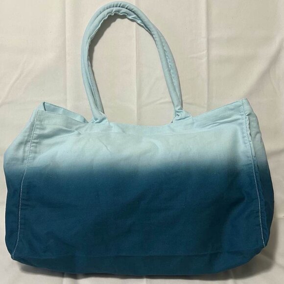 Athleta - Blue Ombre Canvas Tote Bag (2) - Picture 2 of 3